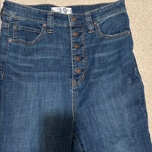 We the Free High-Waisted Blue Denim Jeans